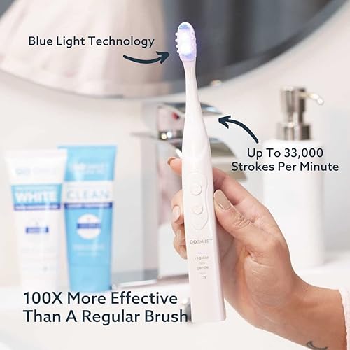 Miniatura 4 de GO SMILE Sonic Pro - Sistema profesional de blanqueamiento dental con luz azul - Cepillo de dientes recargable esmalte de lujo recomendado por