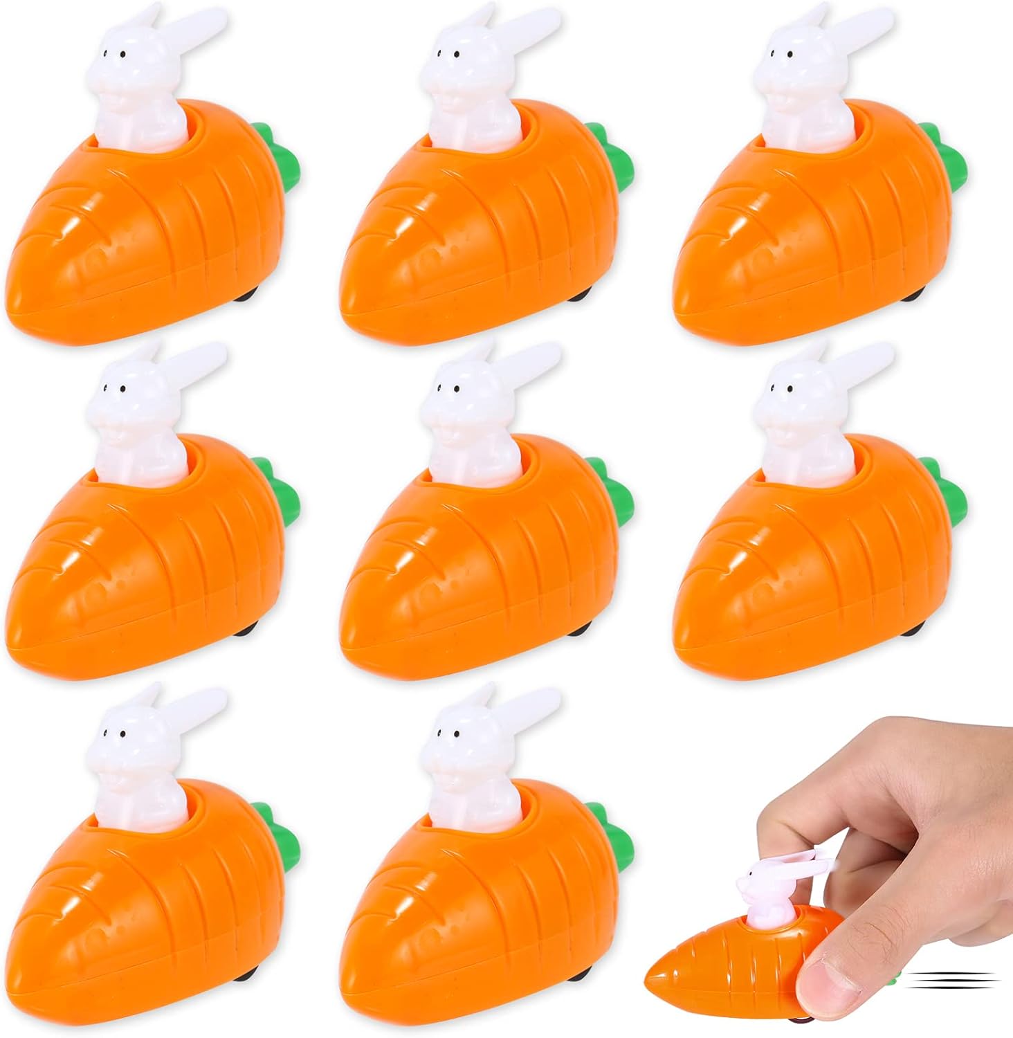 6 Decorazioni Pasquali Coniglietti Da Giardino - Segni Per Prato Con Cestino Di Uova, Per Esterno - Foto 9