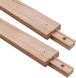 Wooden Drawer Slides 13-3/4 Inches Classic Wood Center Guide Track (13-3/4'' Pack of 2)