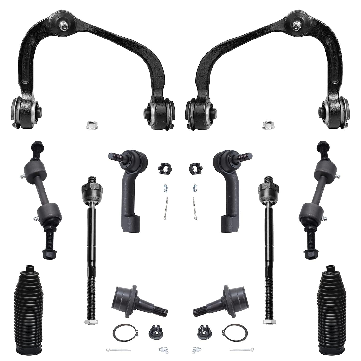 Detroit Axle - 12pc Front End Suspension Kit for 2009-2014 Ford F-150