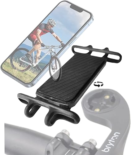 NELboNs Soporte de teléfono para bicicleta compatible con la mayoría de teléfonos, compatible con adaptador de soporte de bicicleta Bryto n, soporte
