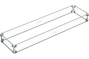 Fire Pit Wind Guard Rectangle for EAST OAK 57in Propane Fire Pit Table