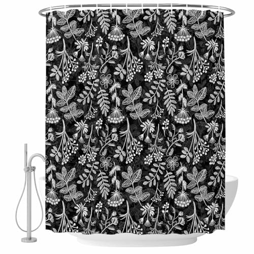 DecorLovee Dandelion Shower Curtain, Waterproof Shower Curtains for Bathroom, Modern