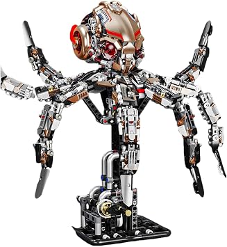 Building, Particle Toys, Mechanical Taco Bot, Building Kit Blocks, Deep Sea Creatures, 1768 Pieces, Movable Tentacles, Adult Collectors Display Model, Best Christmas Gift or Birthday Present