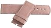 Locman Mens 24mm Light Pink Leather Watch Band Strap with Silver Buckle