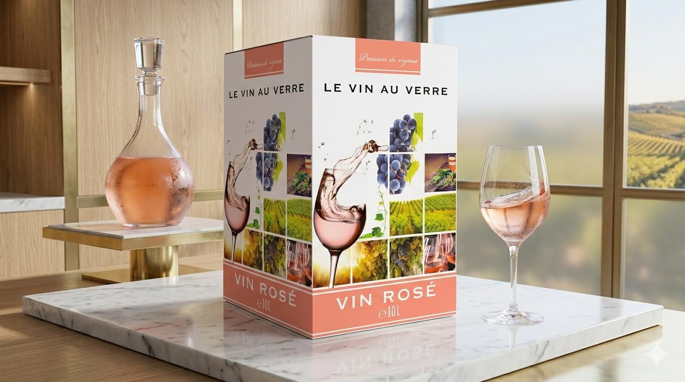 Pierre Vincent - Vin rosé élégant et frais, Bag-in-Box 10L BIB (1 x 10L)