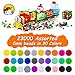 23,000 pcs Fuse Beads Kit for Kids Crafts, 30 Colors Iron Beads Set with 3 Pegboards, 5 Ironing Paper, 10 Patterns, Gifts for Birthday Christmas, Multicolor 5mm Melty Beads Bulk Refill Kit by Inscraft