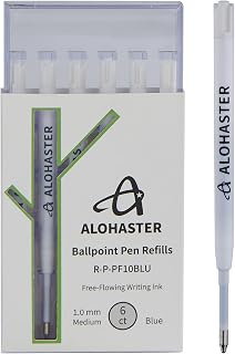 Alohaster Plastic Refills, for Parker Ballpoint Pens, R-P-PF10BLU