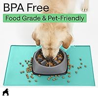 Vista 63 de GORILLA GRIP - Tapete de silicona 100% impermeable con bordes elevados sin BPA para mascotas, tapetes para alimentos de perros y gatos que contienen