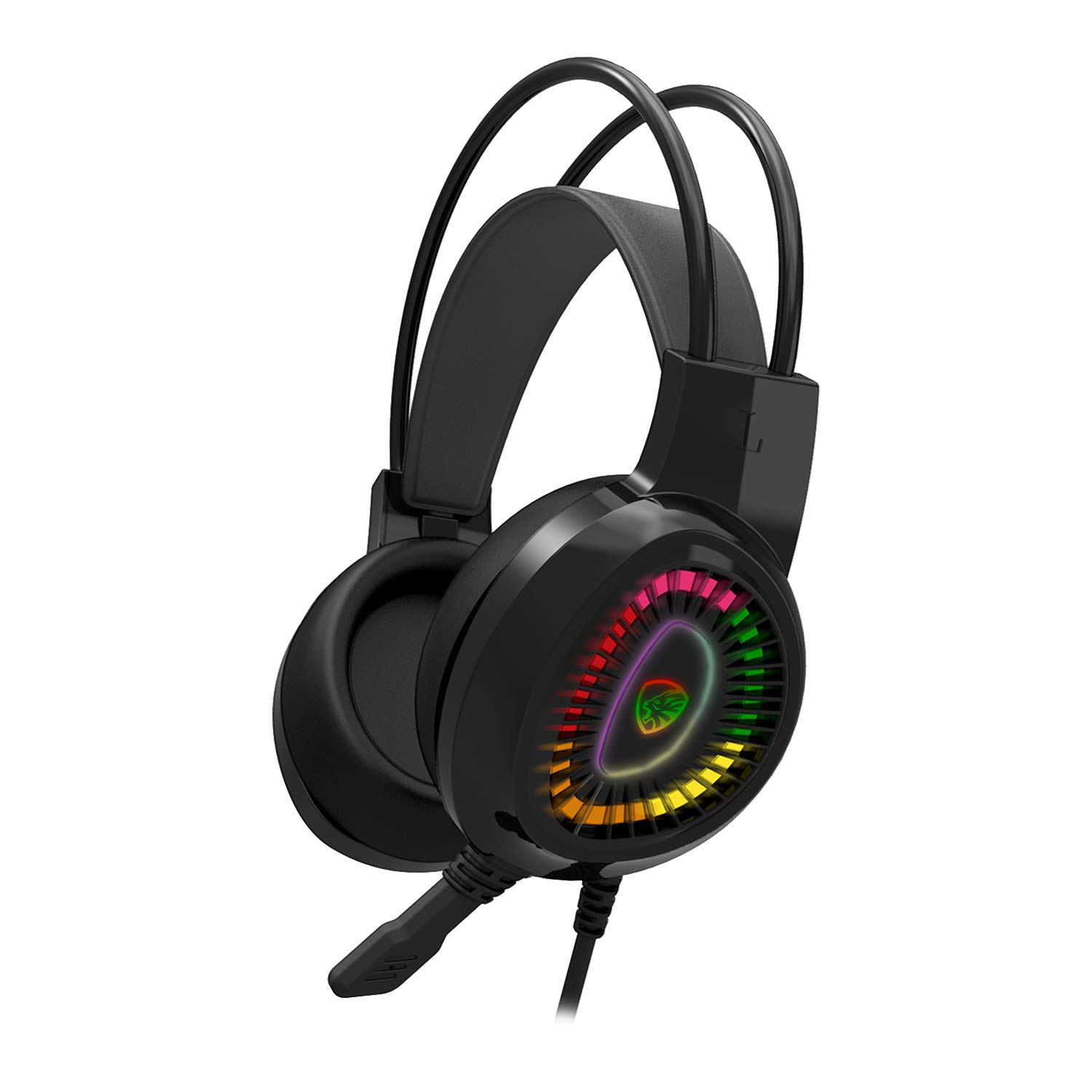 HytechHY-G3 EAGLE Black 7.1 Usb Surround RGB Led Gaming Gaming Gaming Headset with Microphone