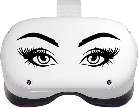 Female Eyes Eyelashes Vinyl Decal Fits Oculus Quest/Quest 2 Rift PSVR Headsets