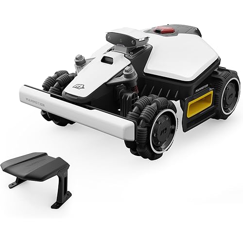 LUBA mini AWD 800H Robot Lawn Mower with Garage, Mowing 0.2 Acre, All-Wheel-Drive for 80% Slope, UltraSense AI Vision+RTK Auto-Mapping, Cutting Height 2.2"-4.0"
