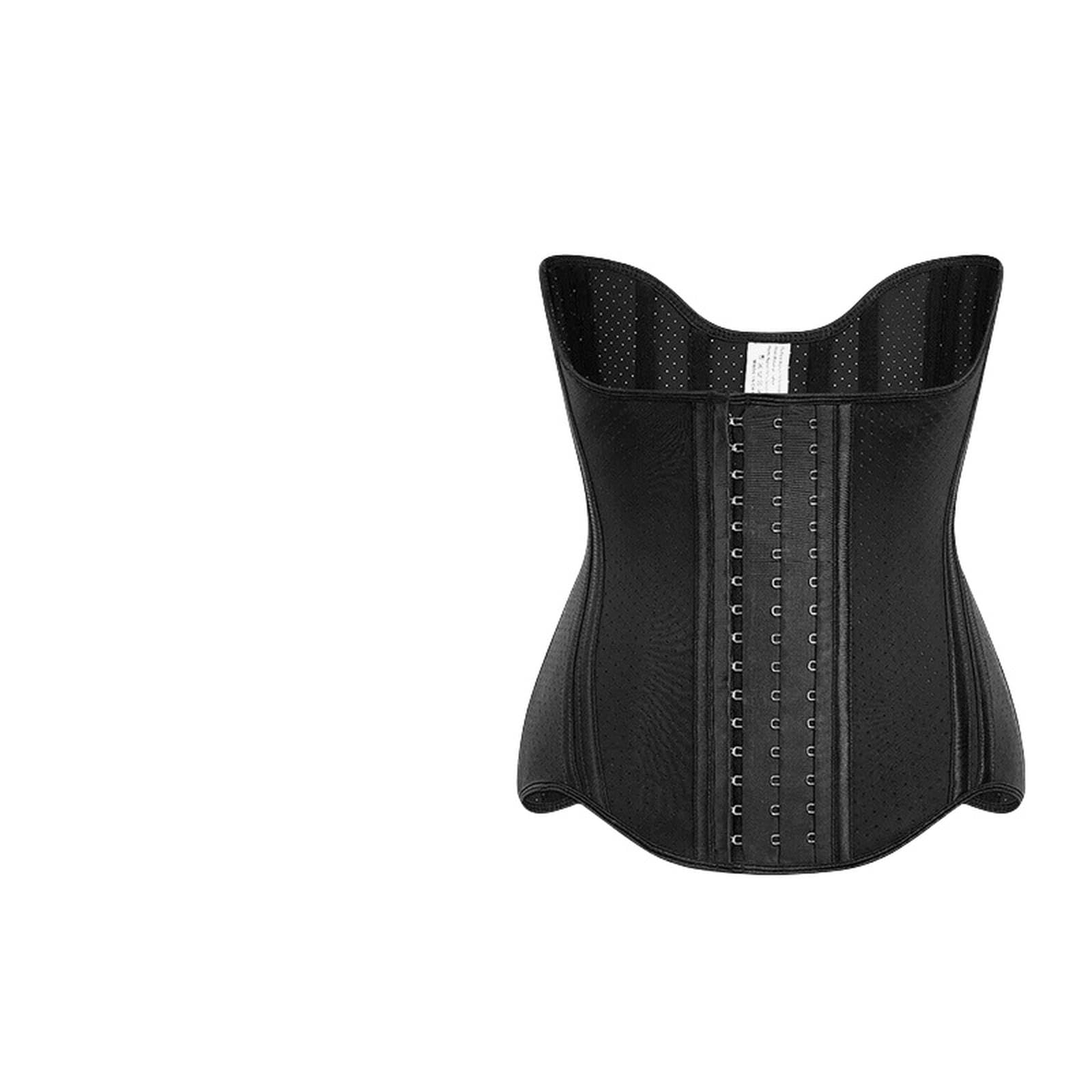 Corsetto Donna Womens Brocade Overbust Bustier Corset-nero-2xs