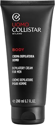 Collistar Crema Depilatoria Uomo, Elimina i Peli senza Irritare, Semplice e Facile da Usare, 200 ml