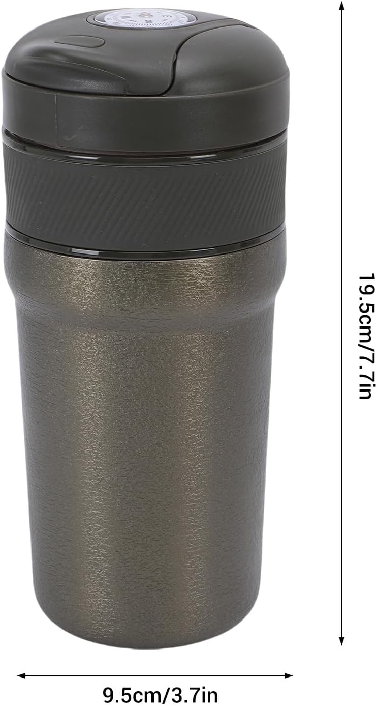 Electric Coffee Grinder, SpiceGrinder, One Touched Coffee Mill for Beans, Spiceand More, 300ML (Green)