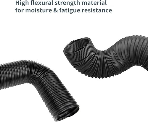 Miniatura 3 de POWERTEC Manguera de recolección de polvo de 4'' x 36", manguera flexible de recolector de polvo de 4 pulgadas para sierra de mesa, taladro de