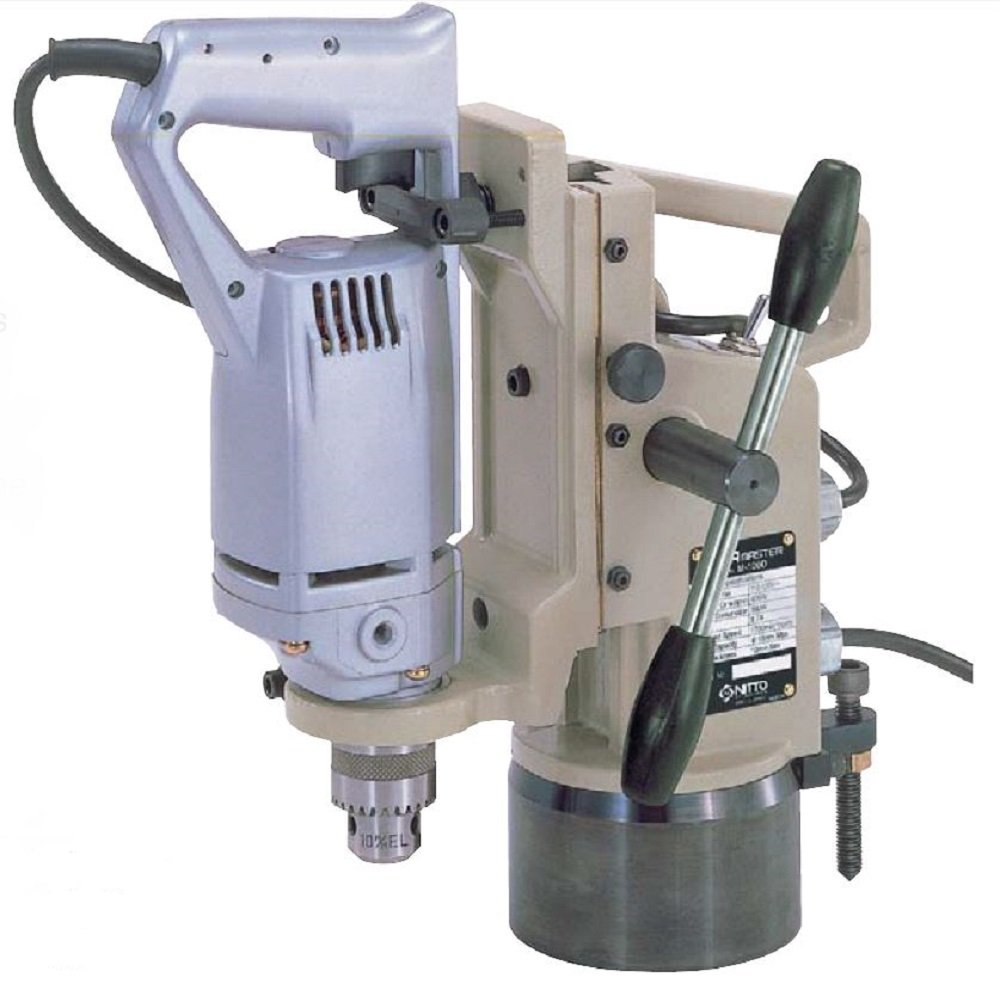 Nitto Kohki M-100D Atra Ace Manual Feed Magnetic Drill, 3/8" Hole Capacity