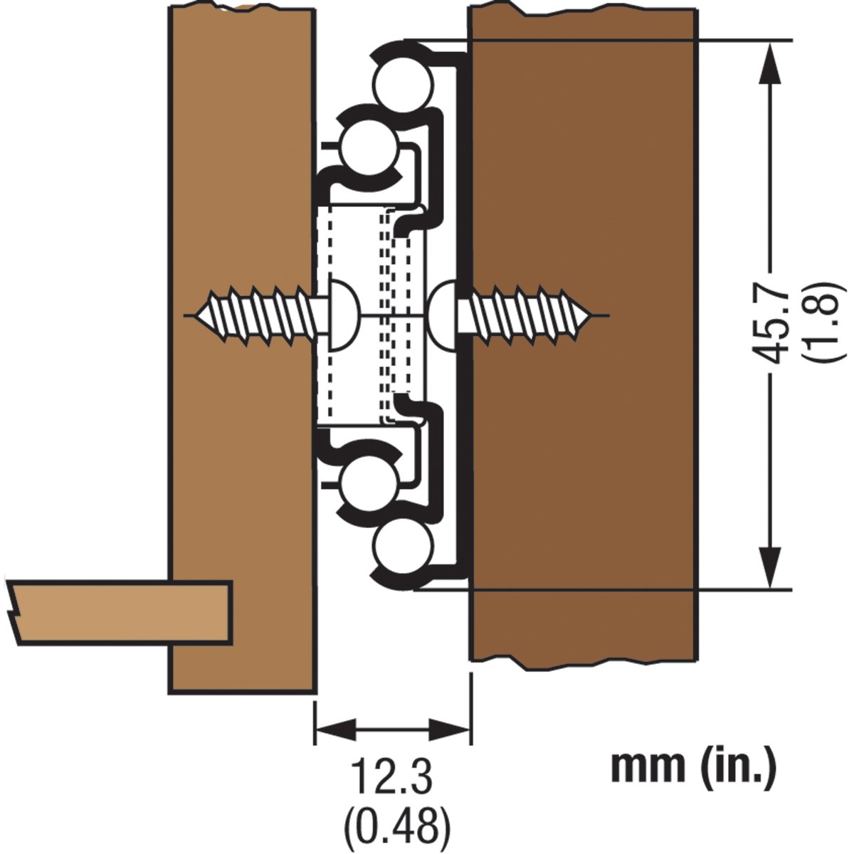 Fulterer 400921 FR5001.ECD Ball Bearing Slide, 350 mm Full Extension, 100 lb. Weight Capacity Zinc Finish