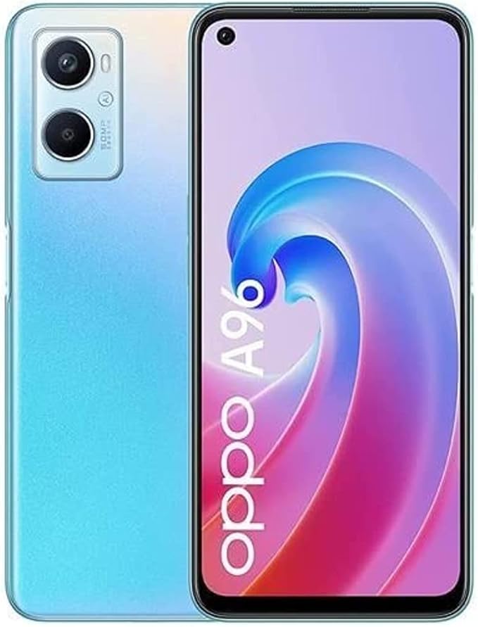 موبايل اوبو A96 CPH2333 دي اس 256 جيجابايت + 8 جيجابايت شبكة الجيل الرابع 4G يدعم اللغة العربية، سنست بلو