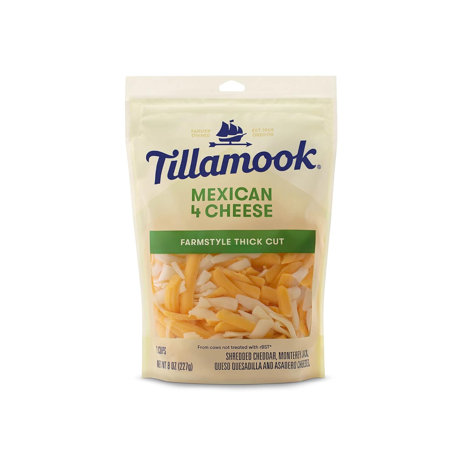 Tillamook Farmstyle Thick Cut Mexican 4 Cheese Blend