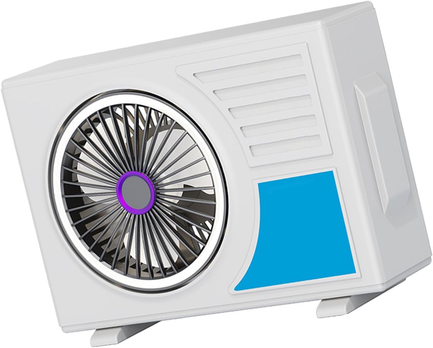 Modern USB Operated Cooling Fan Featuring Ice Cool Technology and Multi Directional Ventilation Effect Quiet Offices Desk Fan