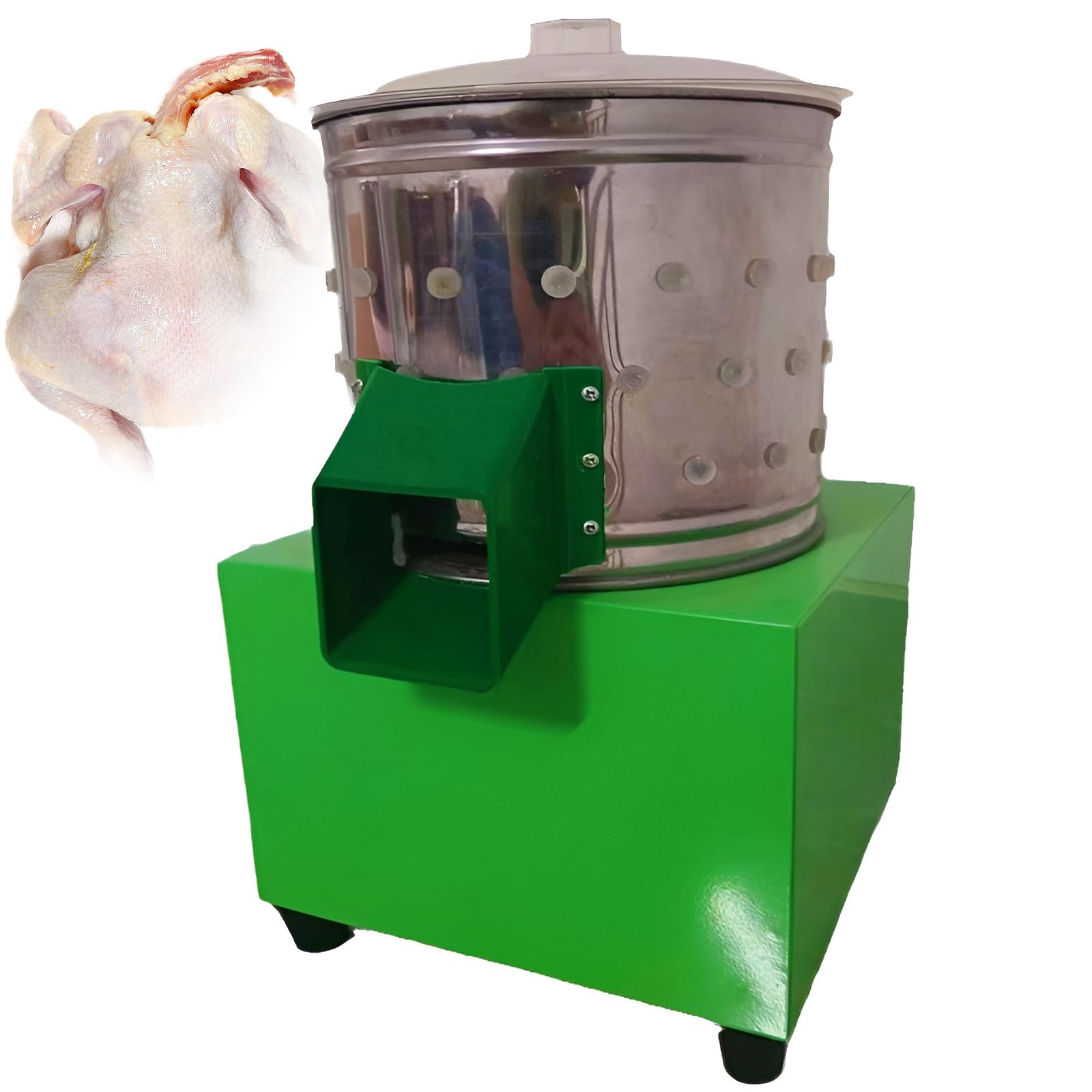 Plumeuse à volaille électrique automatique en acier inoxydable pour canard et dinde