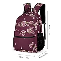Amazon.com | RQZWDQ Cherry Blossoms Flower Pattern Backpack