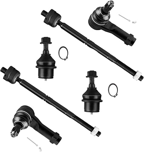 SCITOO 6 unids Kit de suspensión delantera interior exterior barra de acoplamiento extremos inferiores rótulas para 2004-2006 para Ford para F-150 disponible en Yaxa Peru