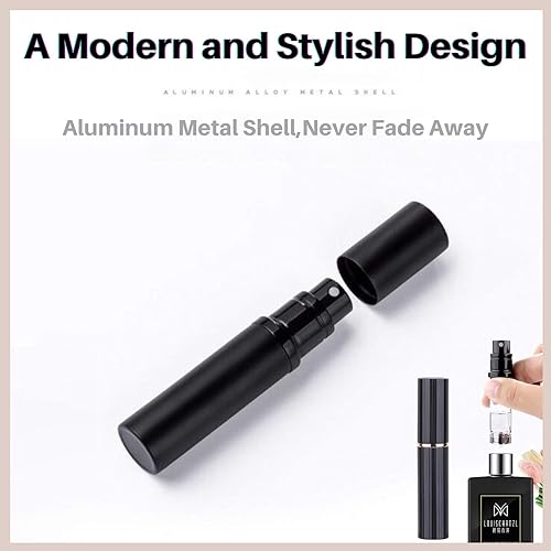 Miniatura 3 de UULANFA Mini botella de atomizador de perfume recargable portátil tamaño bolsillo vacío pulverizador de colonia para viajes