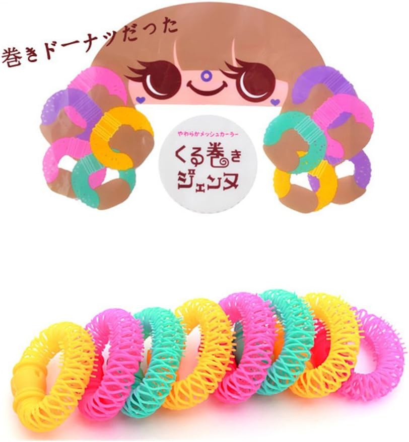 GOODBUYER Donuts Fast Hair Curler Hair Curly Magic Spiral Ringlets Former Leverage Circle (S - 8pcs)