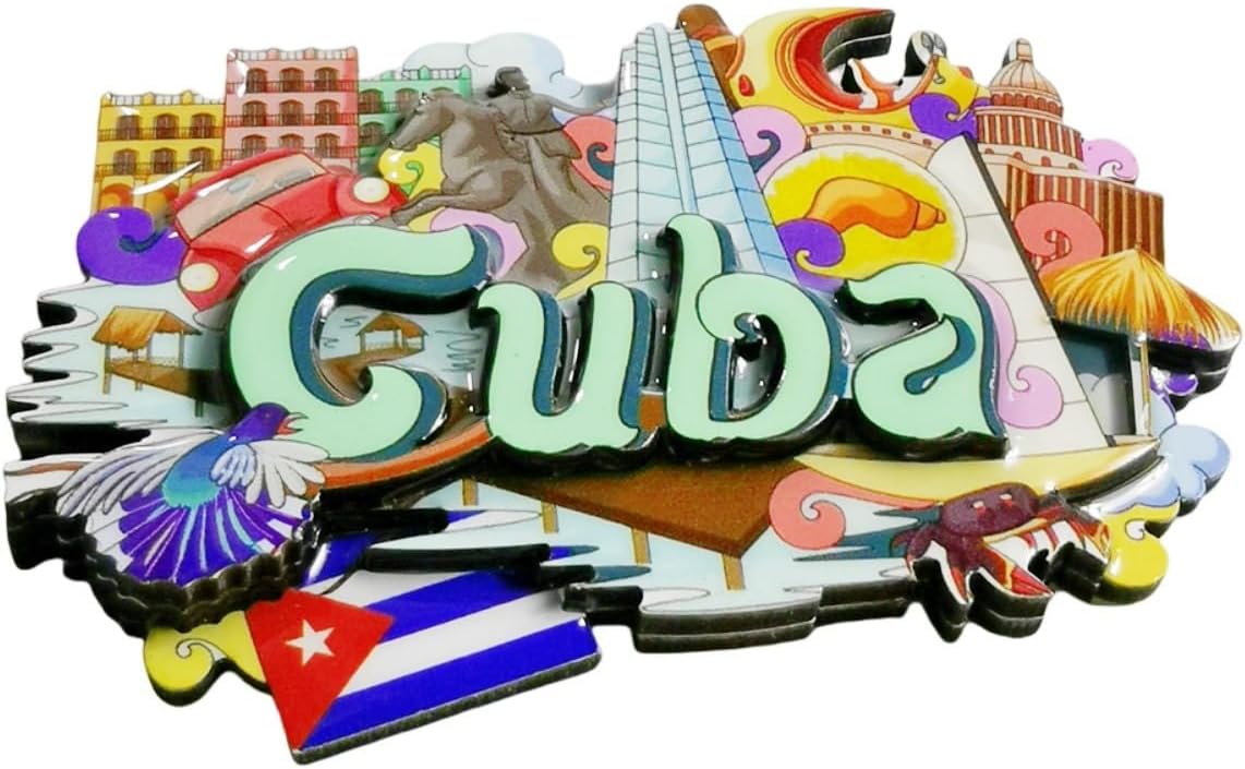 Cuba 3D Landmark Refrigerator Magnet Tourist Souvenirs Wood Magnetic Stickers Cuba Fridge Magnet Home & Kitchen Decoration from China image 2