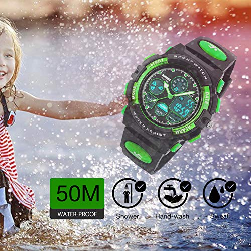 image for cofuo Boys Watches Ages 11-15 Waterproof, Kids Digital Sport Waterproo