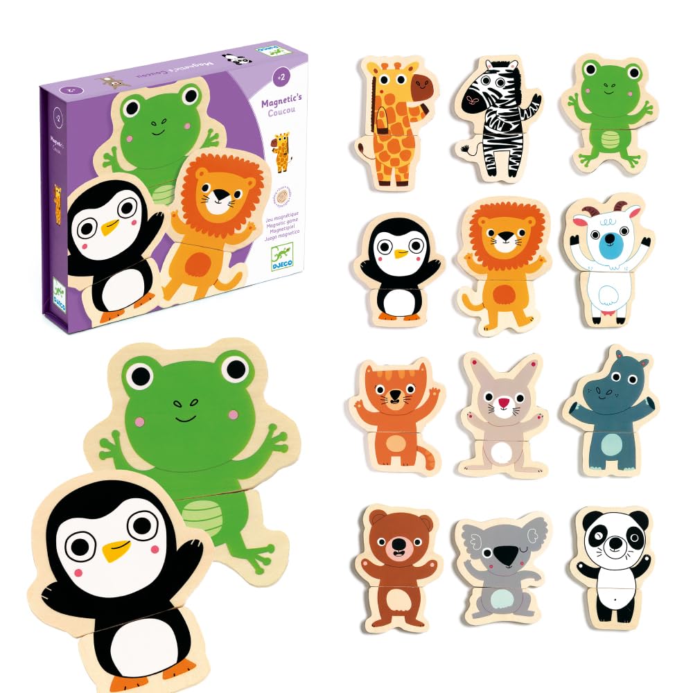 ジャンク品 ノンジャンル 小物グッズ 大量まとめ売り Amazon | DJECO ジェコ クク ジャングル マグネット 動物 知育