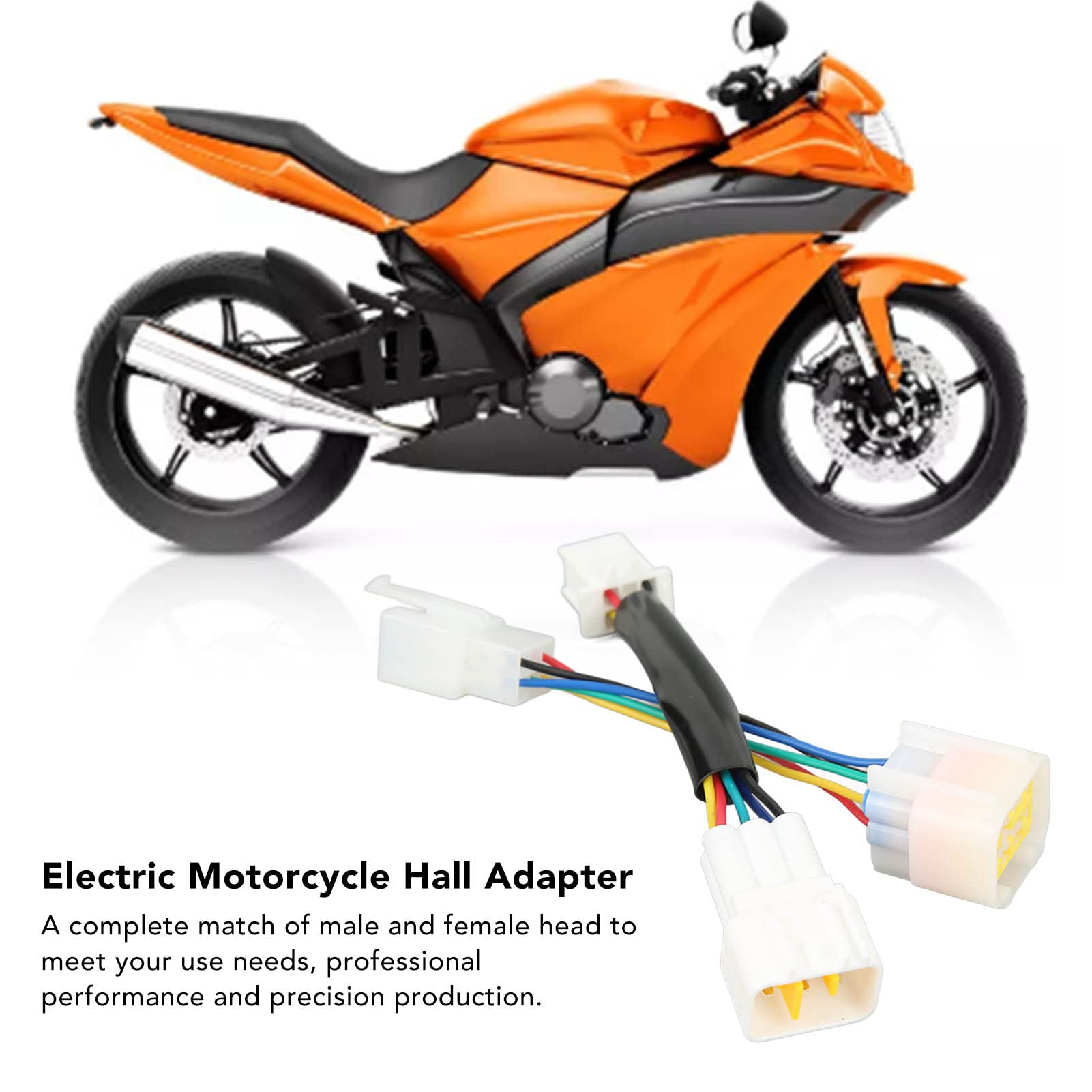 Hall Adapter Connector, 2PCS Electric Motorcycle Hall Adapter IP67 Waterproof Sensitive High Efficiency Controller Adapter