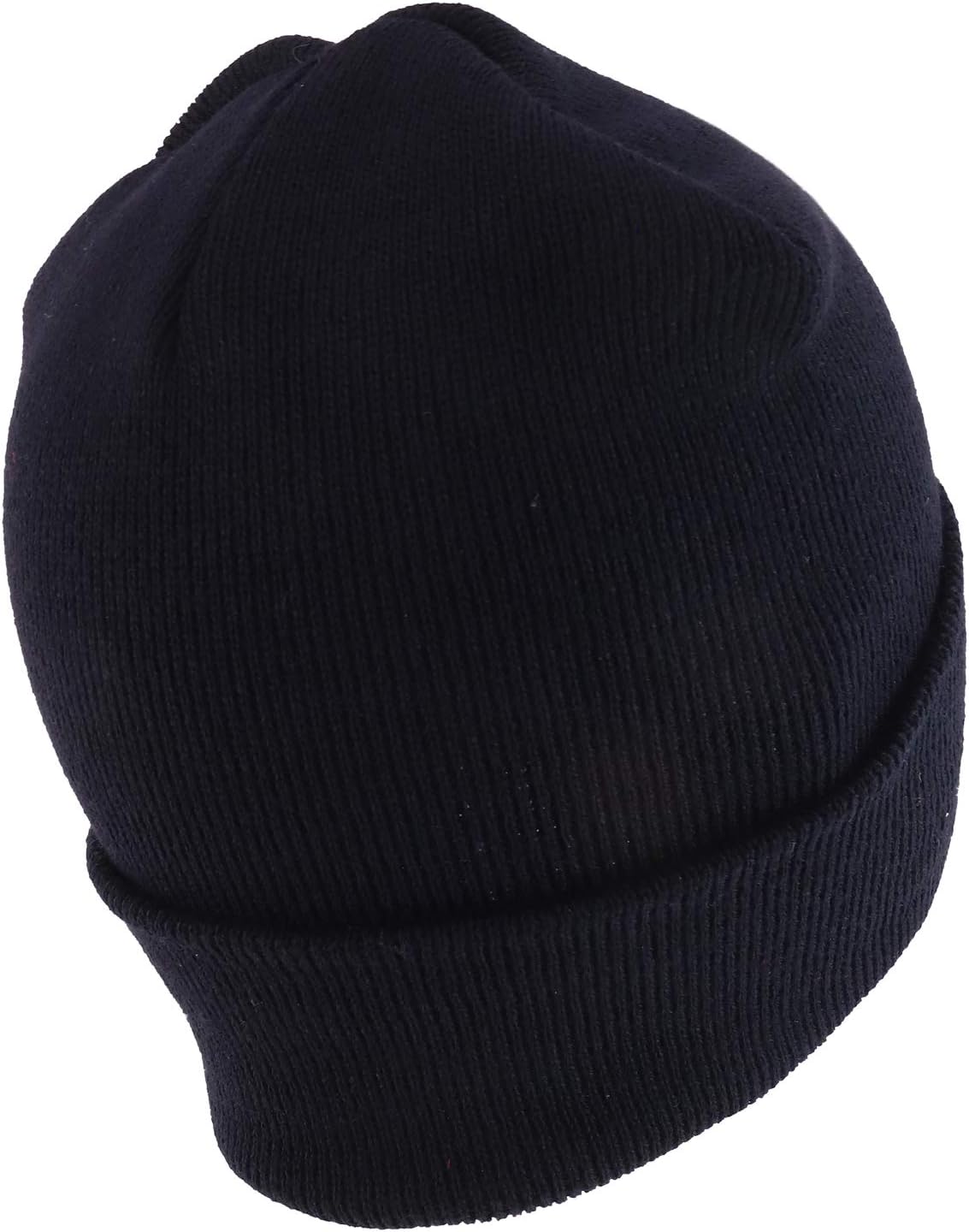 Armycrew Made in USA Thin Blue Line Flag Embroidered Cuff Long Beanie