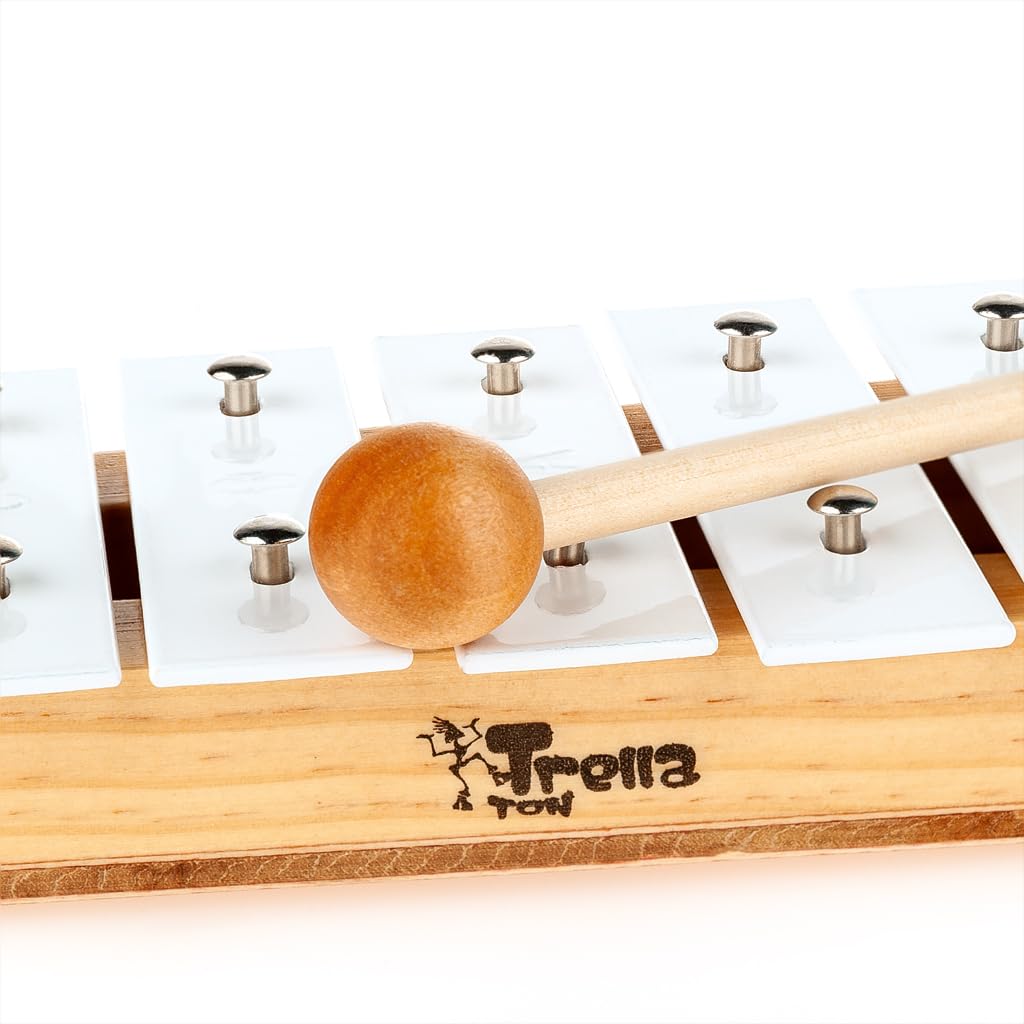 TrellaTon® Glockenspiel mit Stiel pentatonisch 7 Töne (e-d) I Wiemann Lehrmittel