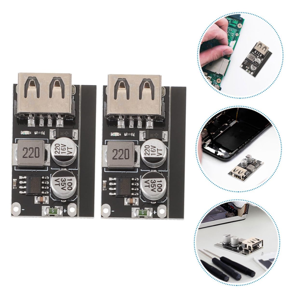 Veemoon 2 Piezas Placa Convertidora Reductora Convertidor De Moneda  Convertidor De Potencia De Impulso Convertidor DC a DC Módulo De Impulso  Regulador Electrónico Fuente De Alimentación : Amazon.es: Industria,  empresas y ciencia