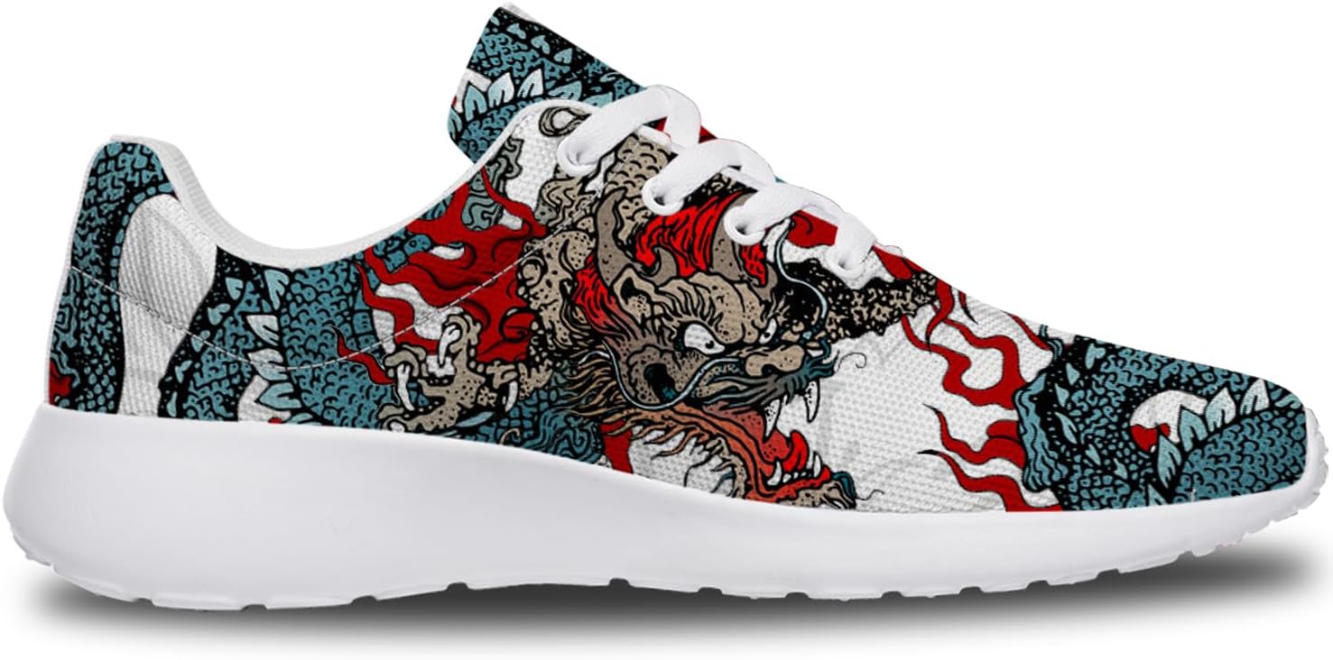 Dragon Shoes Womens Mens Running Shoes Athletic Sport Tennis Shoes Comfortable Walking Sneakers Gifts for Her,Him