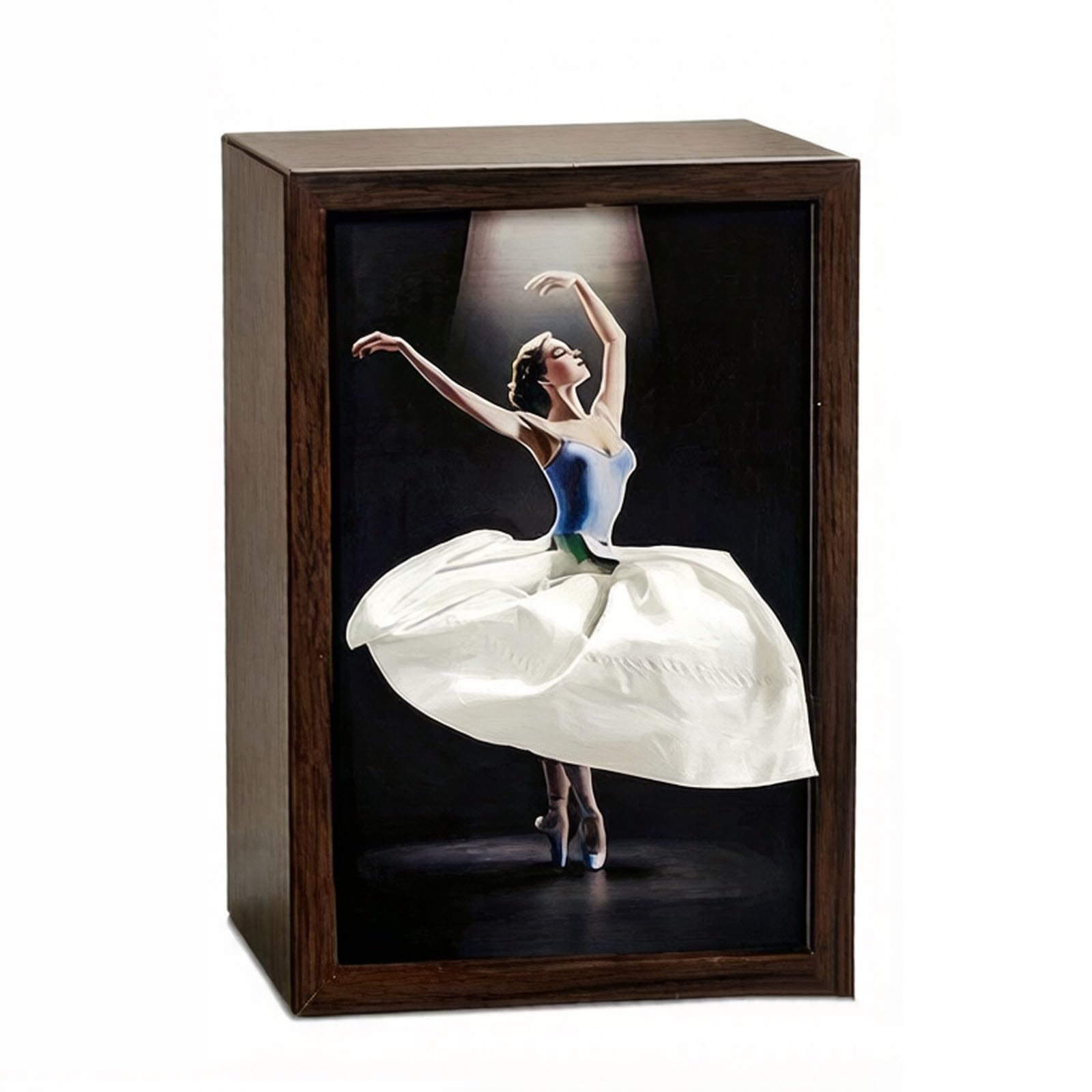 Sbziojhdr Girls A Tissue Box， Ballet Dancer Tissue Box, Vintage Lady Dress Cover, Ballerin Wood