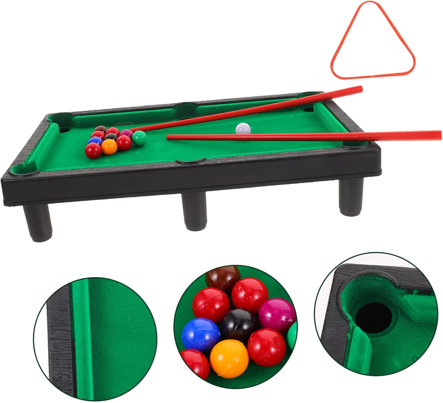 Mini Billiards Table Boys and Girls Billiard Game for Boys and Girls Hand-Eye Coordination Fine Motor Skill
