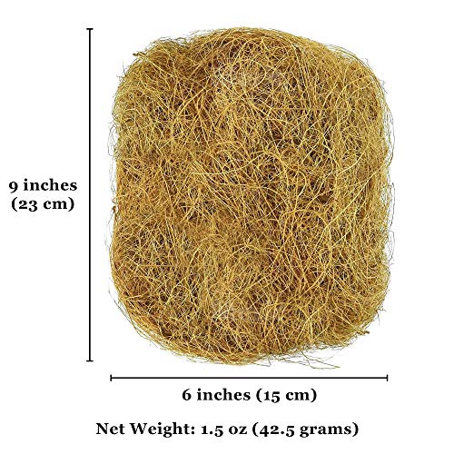 image for Meric Coconut Fiber for Birds, Comfortable Bedding for Small Birds and
