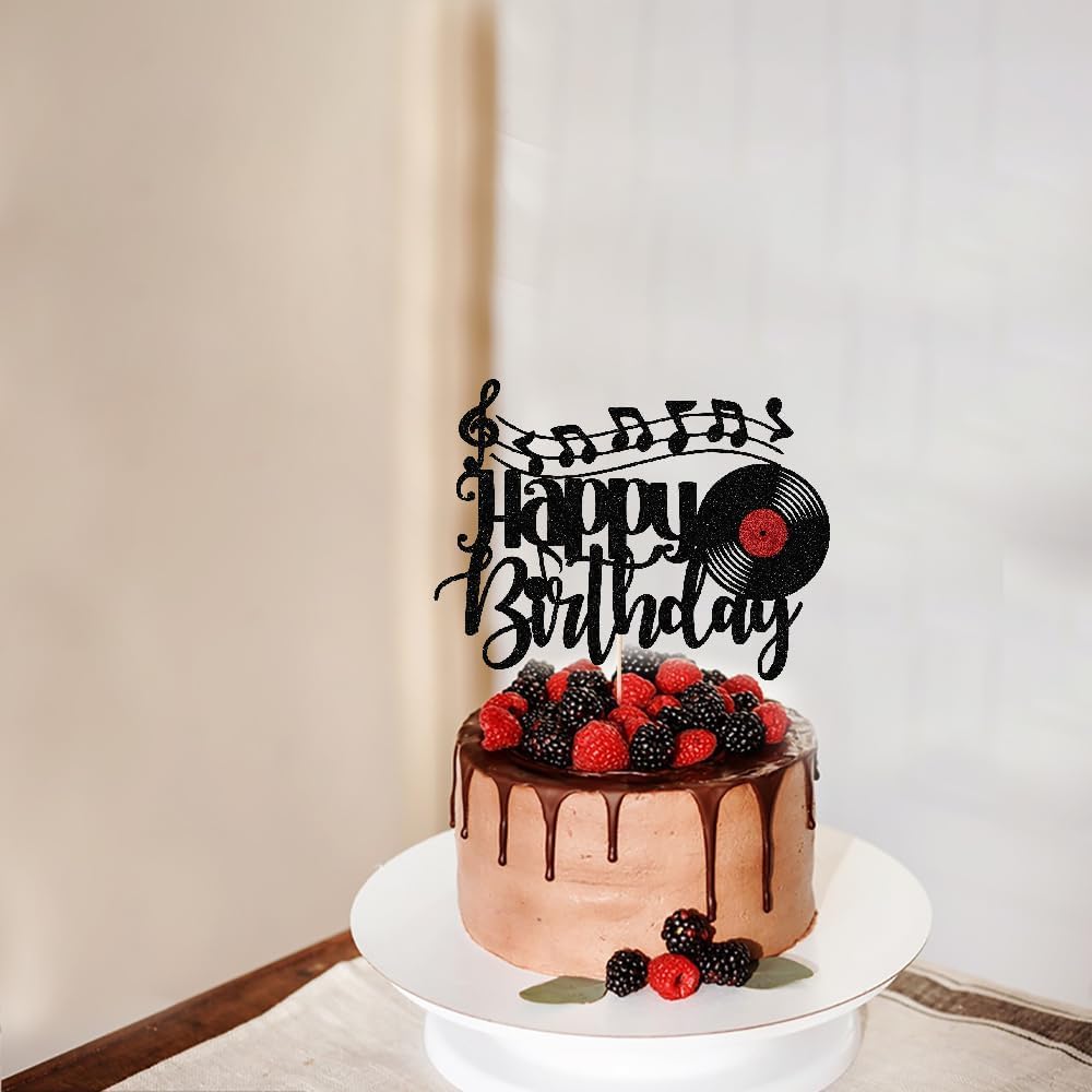 Singing Girl Cake Topper Music Singer Cake Topper Decoration – Concert ...