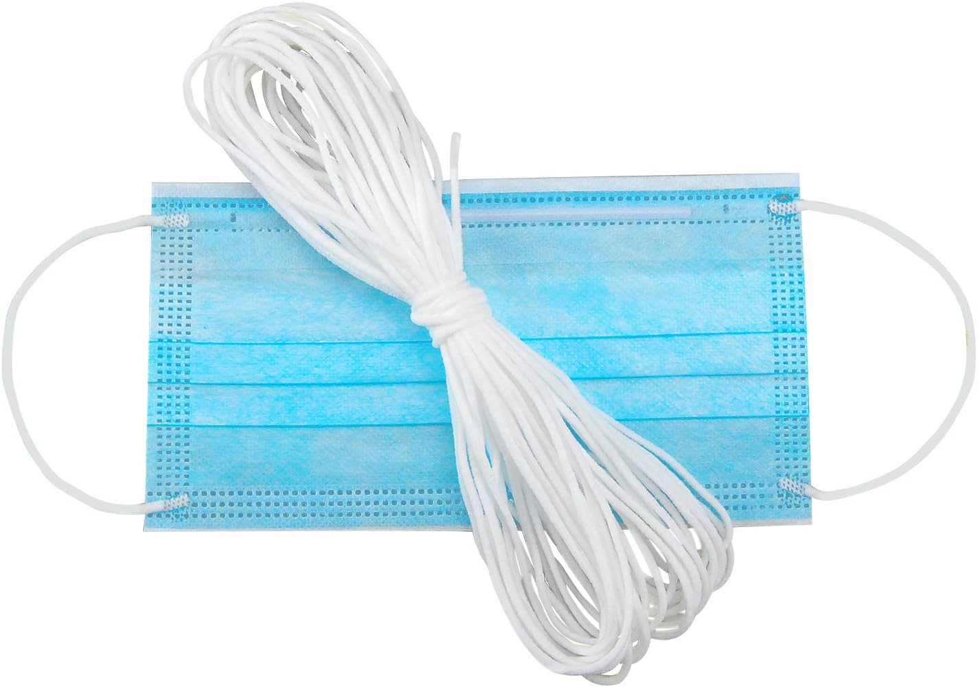 100 Yard 1/8 Inch Wide Elastic String Cord Bands Rope for Sewing Crafts DIY Mask