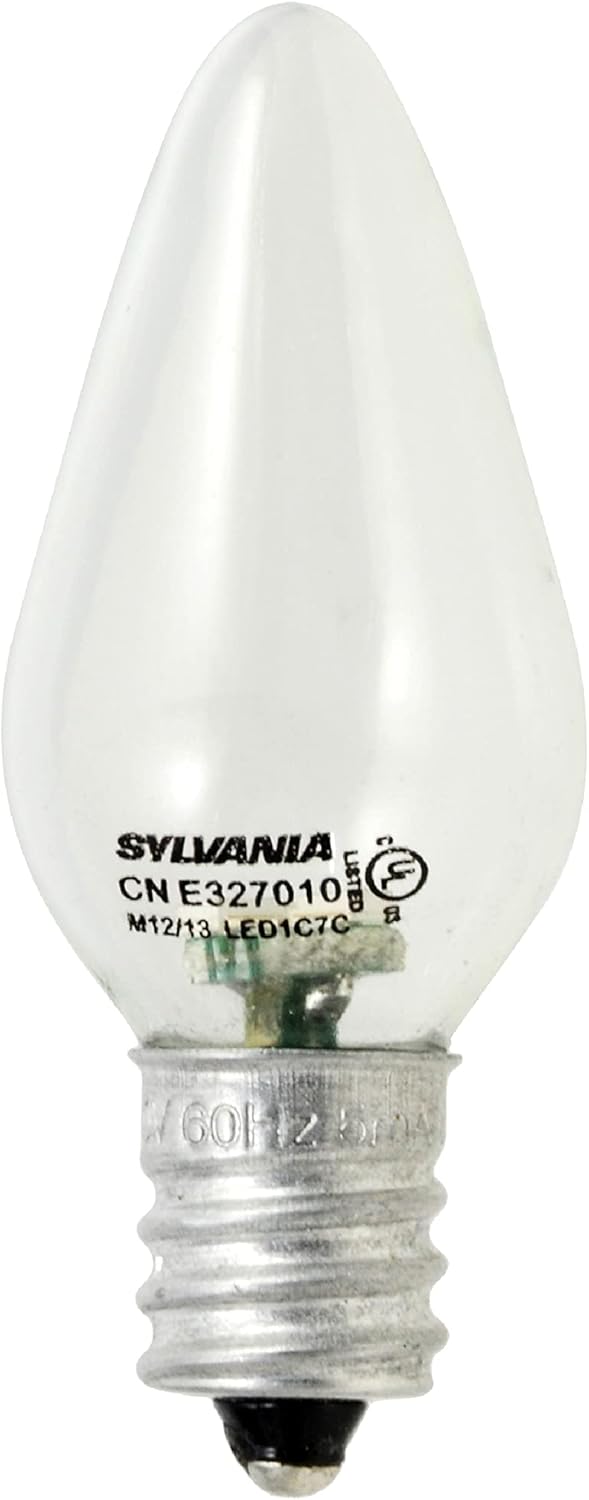 Sylvania LED C7 Accent Light Bulb, Efficient 0.6W, 4 Lumens, 2 Pack