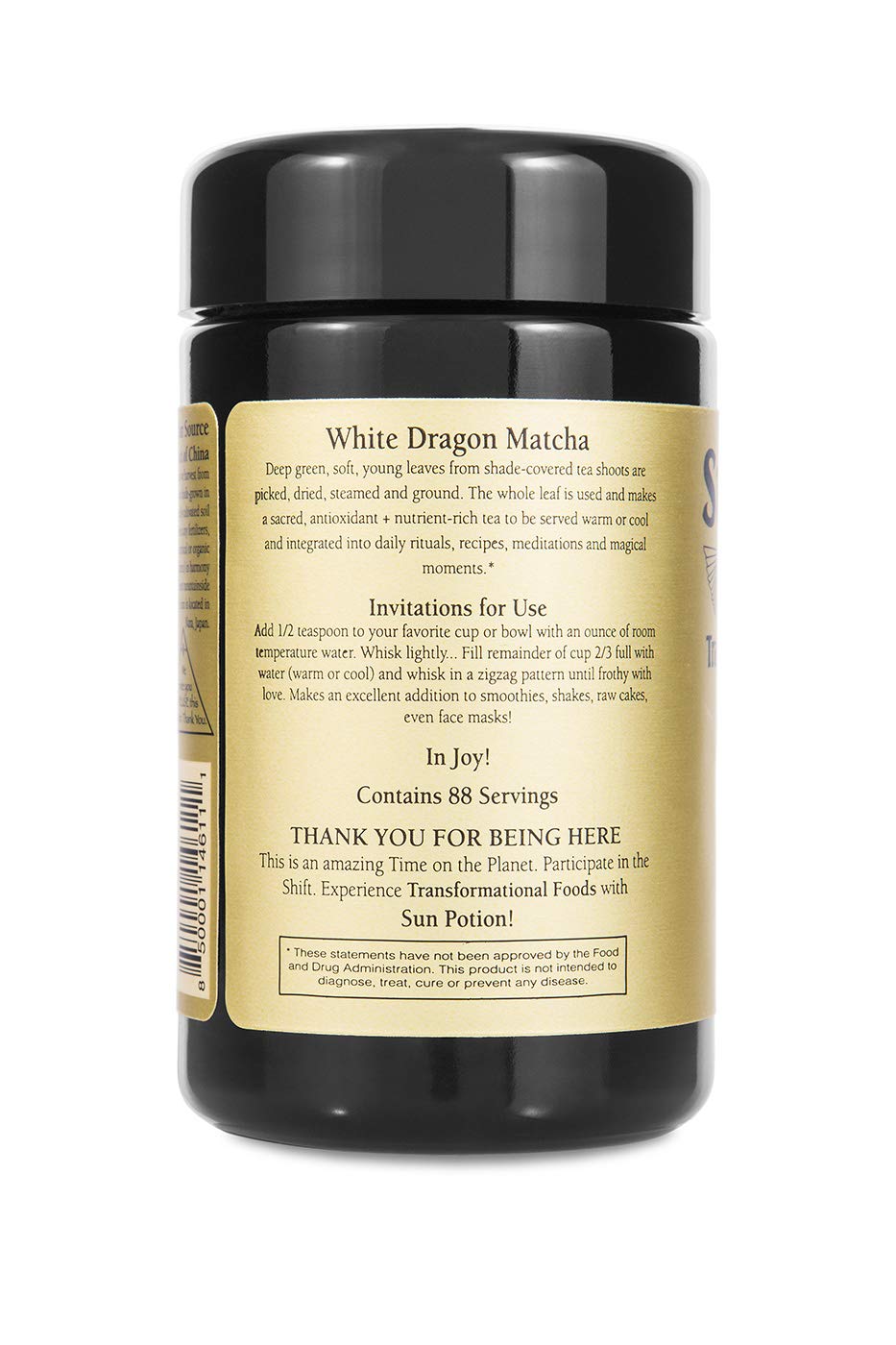 Sun Potion White Dragon Matcha - Ceremonial Grade Green Tea Powder 55g — view 3