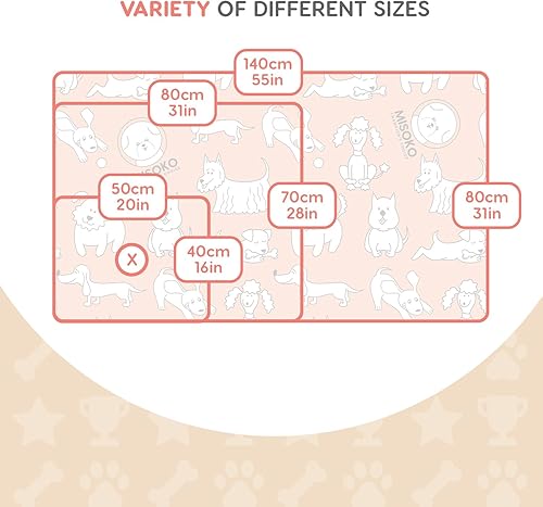 Miniatura 4 de Misoko&Co Champion's Choice Almohadillas reutilizables de entrenamiento para perros, súper absorbentes, almohadillas para orina de mascotas, tapete