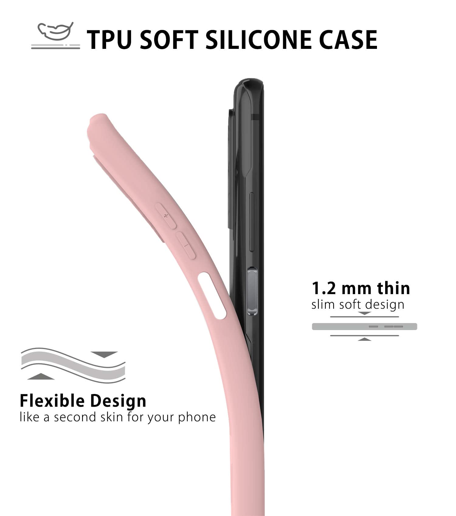 MyGadget Cover per Huawei P40 Lite 5G - Custodia Protettiva in Silicone Morbido – Case TPU Flessibile - Ultra Protezione Antiurto & Antiscivolo Blu