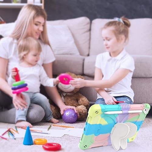 Vista 16 de GUAGUA Funda compatible con iPad de 9ª generación, funda para iPad de 8ª/7ª generación de 10.2 pulgadas 2021/2020/2019 Kickstand 2 en 1, funda