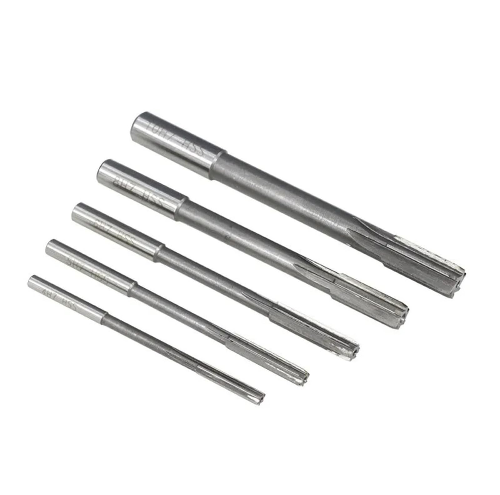 Juego de escariadores de máquina H7 HSS de 4 a 14 piezas, 2 a 12 mm, con vástago recto, aptos for fresado de metal, acero y aluminio.(9pcs 2-10mm set)