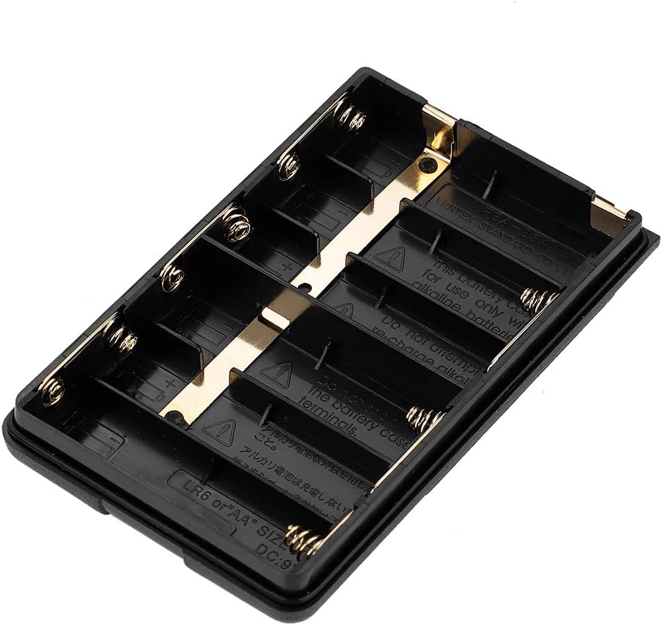Bewinner25V 6 x AA Battery Slot Clip Holder Battery Box,Compatible Battery Case for Yaesu/Vertex Series Radios, Battery FNB-V57 FNB-64 FNB-83 FNB-V88 FNB-94